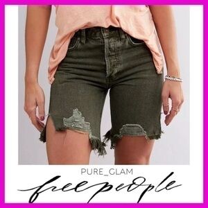 New Free People shorts distressed high rise